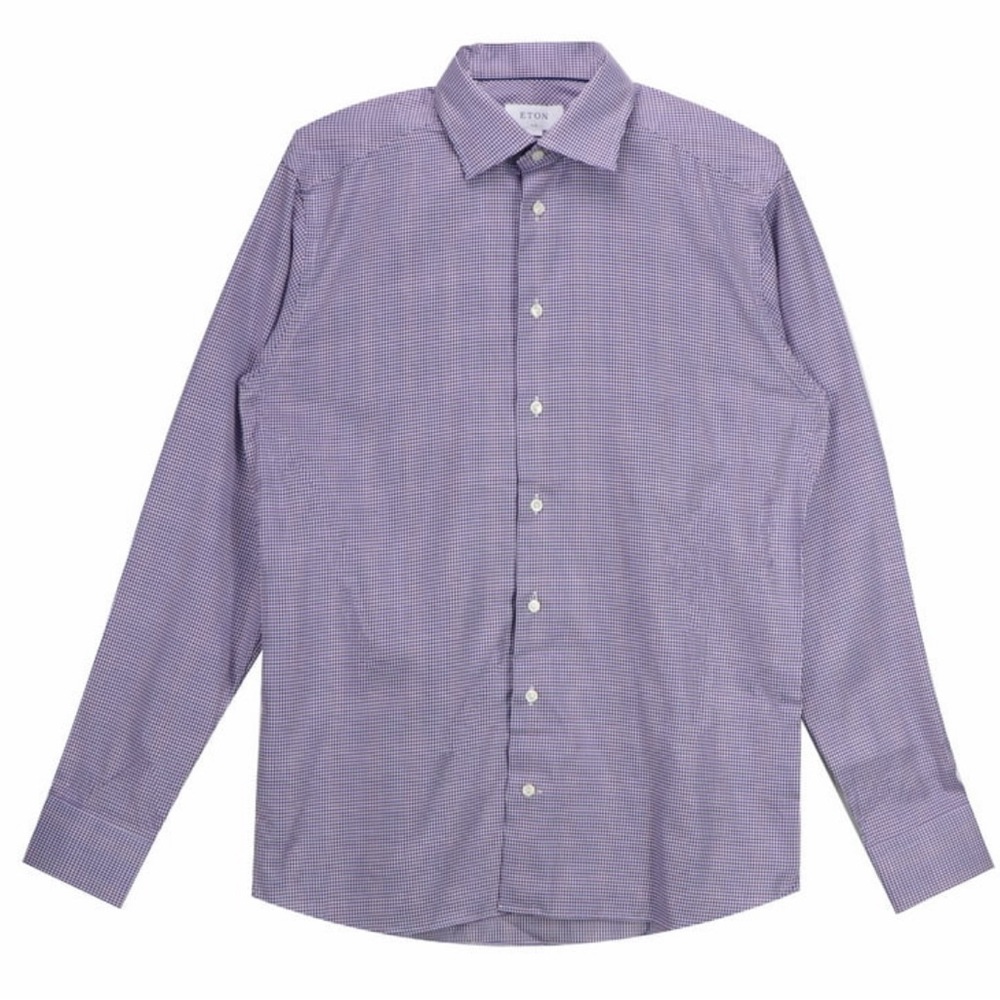 Elite Peter England men’s purple button down shirt cotton L L98-28